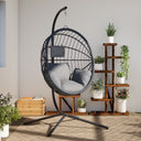 Hangstoel Met Standaard Rattan En Staal