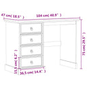 Kaptafel Corona 104X47X75 Cm Massief Grenenhout