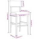 Barstoelen 2 St Massief Rubberhout En Kunstleer