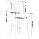 Barstoelen 2 St Massief Rubberhout En Stof