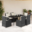 5-Delige Tuinset Met Kussens Poly Rattan