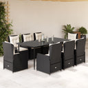 5-Delige Tuinset Met Kussens Poly Rattan