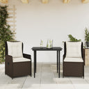 5-Delige Tuinset Met Kussens Poly Rattan