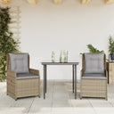 5-Delige Tuinset Met Kussens Poly Rattan