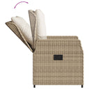 5-Delige Tuinset Met Kussens Poly Rattan