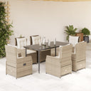 5-Delige Tuinset Met Kussens Poly Rattan