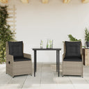 5-Delige Tuinset Met Kussens Poly Rattan