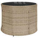 3-Delige Loungeset Halfrond Poly Rattan