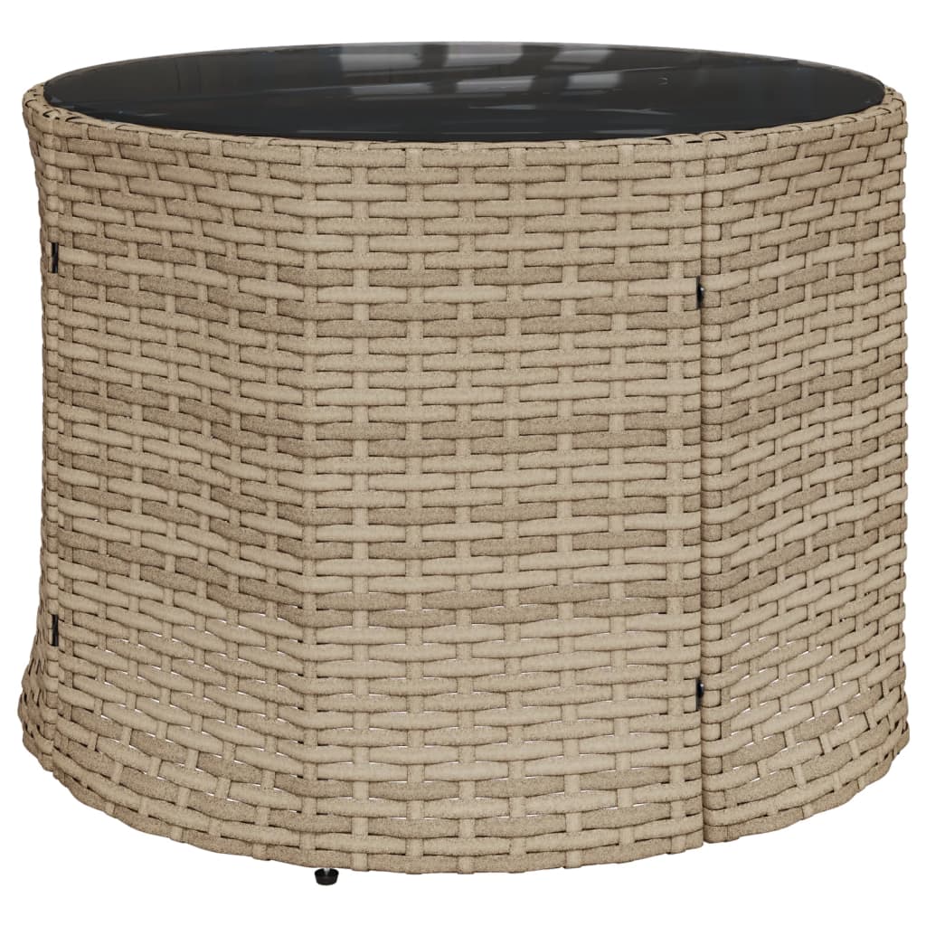 3-Delige Loungeset Halfrond Poly Rattan