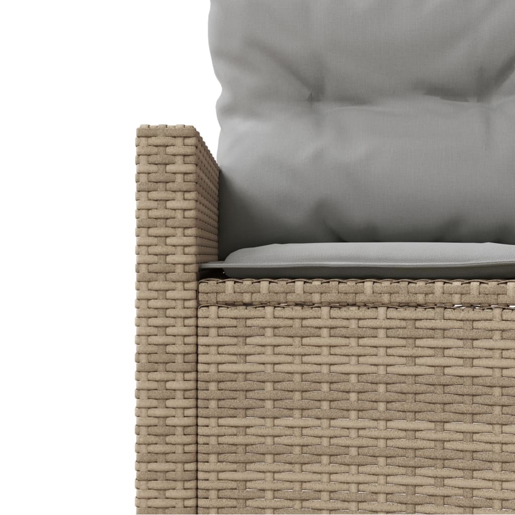 3-Delige Loungeset Halfrond Poly Rattan