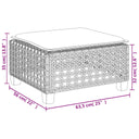 5-Delige Loungeset Met Kussens Poly Rattan Beige