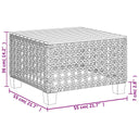 6-Delige Loungeset Met Kussens Poly Rattan Beige