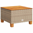 9-Delige Loungeset Met Kussens Poly Rattan Beige