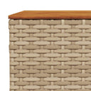 9-Delige Loungeset Met Kussens Poly Rattan Beige