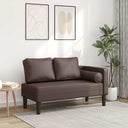 Chaise Longue Met Kussens Kunstleer