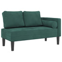 Chaise Longue Met Kussens Fluweel