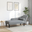 Chaise Longue Met Kussens Stof Kleurig