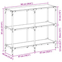 Wandtafel Met Transparant Glazen Blad Staal