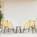 Set Tuinstoelen 3-Delig Poly Rattan
