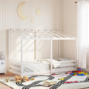 Kinderbed Met Bedhuis Massief Grenenhout