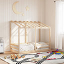 Kinderbed Met Bedhuis Massief Grenenhout