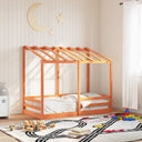 Kinderbed Met Bedhuis Massief Grenenhout