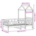 Kinderbed Met Huisje Massief Grenenhout