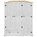 Kledingkast Corona 151,5X52X186 Cm Massief Grenenhout