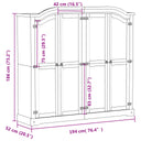 Kledingkast Corona 194X52X186 Cm Massief Grenenhout