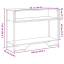 Wandtafel 100X35X74,5 Cm Bewerkt Hout