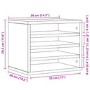 Bureau Organiser 36X26X29,5 Cm Bewerkt Hout