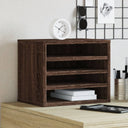 Bureau Organiser 36X26X29,5 Cm Bewerkt Hout