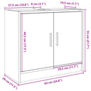 Wastafelkast 63X29X55 Cm Bewerkt Hout