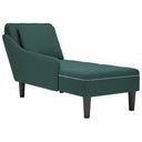 Chaise Longue Met Kussen&Rechterarmleuning Fluweel