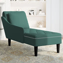 Chaise Longue Met Kussen&Rechterarmleuning Fluweel