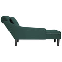 Chaise Longue Met Kussen&Rechterarmleuning Fluweel