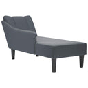 Chaise Longue Met Rechterarmleuning Fluweel Kleurig