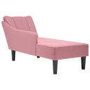 Chaise Longue Met Rechterarmleuning Fluweel Kleurig