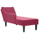 Chaise Longue Met Rechterarmleuning Fluweel Kleurig