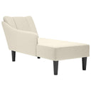 Chaise Longue Met Rechterarmleuning Fluweel Kleurig