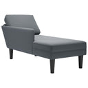 Chaise Longue Met Kussen En Rechterarmleuning Fluweel