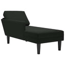 Chaise Longue Met Kussen En Rechterarmleuning Fluweel