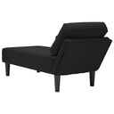 Chaise Longue Met Kussen En Rechterarmleuning Fluweel