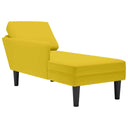 Chaise Longue Met Kussen En Rechterarmleuning Fluweel