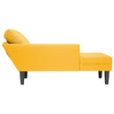 Chaise Longue Met Kussen Corduroy Stof
