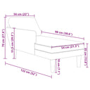 Chaise Longue Met Kussen Corduroy Stof
