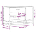 Schoenenbank 80X40X53,5 Cm Bewerkt Hout En Metaal