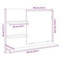 Badkamerspiegel 60X10,5X45 Cm Spaanplaat Kleurig