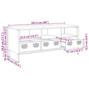 Tv-Meubel 101,5X39X43,5 Cm Koudgewalst Staal