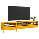 Tv-Meubel 202X39X43,5 Cm Koudgewalst Staal